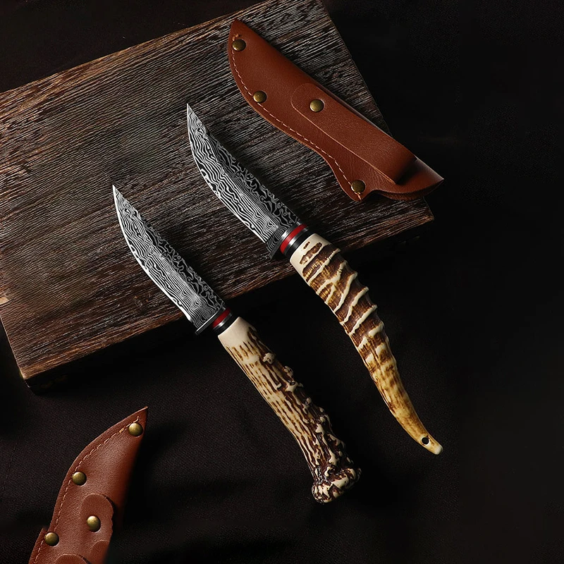 XTL-Mongolia Meat Knife, Forged High Hardness Sharp Meat Cutter, Fruit Curved Knife