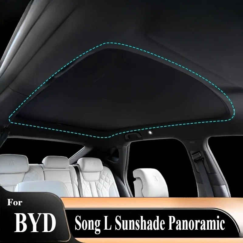 

For BYD Song L Sunshade Panoramic Canopy Sunroof Sun Protection Heat Insulation Cloth Interior Modification Supplies Accessories