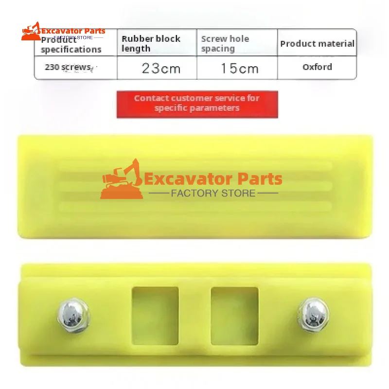 For Kubota KX 15 17 20 25 30 35 40 track rubber block hook machine chain plate glue screw buckle Excavator Parts