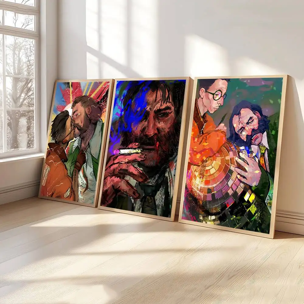 Disco Elysium Hot Video Good Quality Prints and Posters Vintage Room Bar Cafe Decor Home Decor