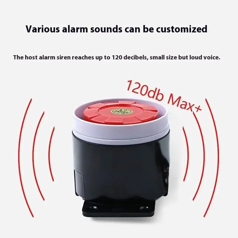 652F Chuông báo khẩn cấp bằng kim loại ABS mạnh 24V có cảnh báo cháy động đất cho gia đình