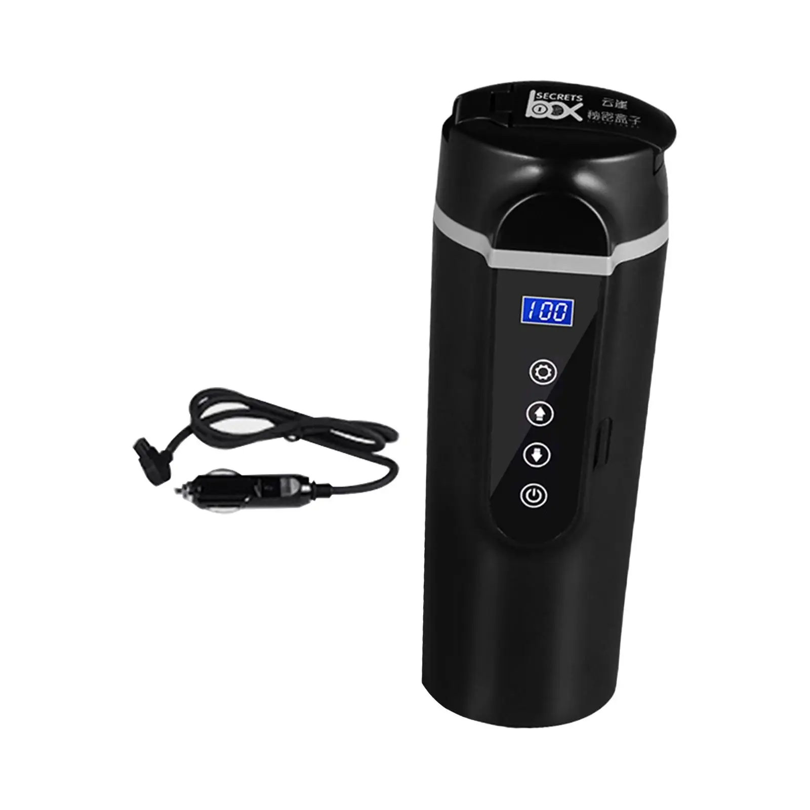 

Electric Kettle Portable Intelligent Adjustable Temps Leakproof Car Heating Cup