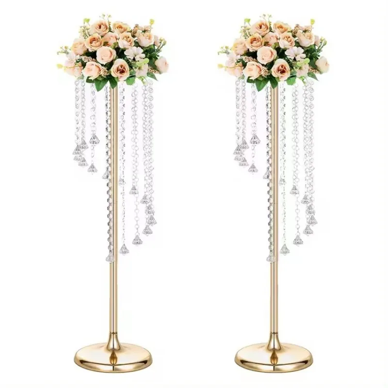 

The main table of the electroplated gold hotel is acrylic wedding road for weddings