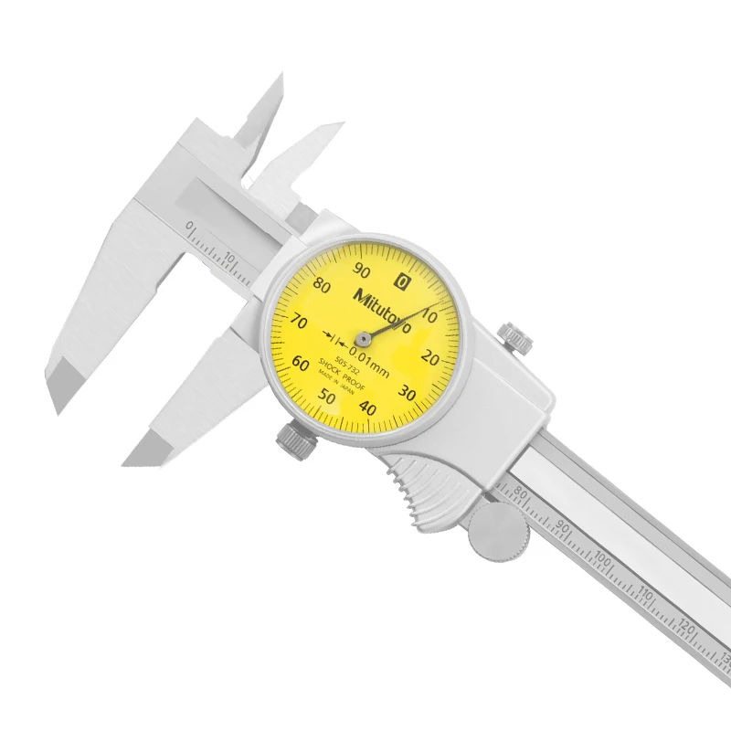 Dial Vernier Calipers High Accuracy Measuring Tool Measures inside and outside Depth 0-200mm 0.02 Range 505-731