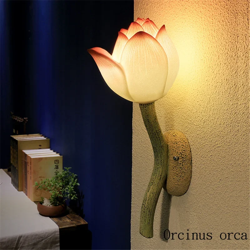 

Chinese wall lamp living room bedroom stairs porch balcony decorative entrance light simple modern wall lamps