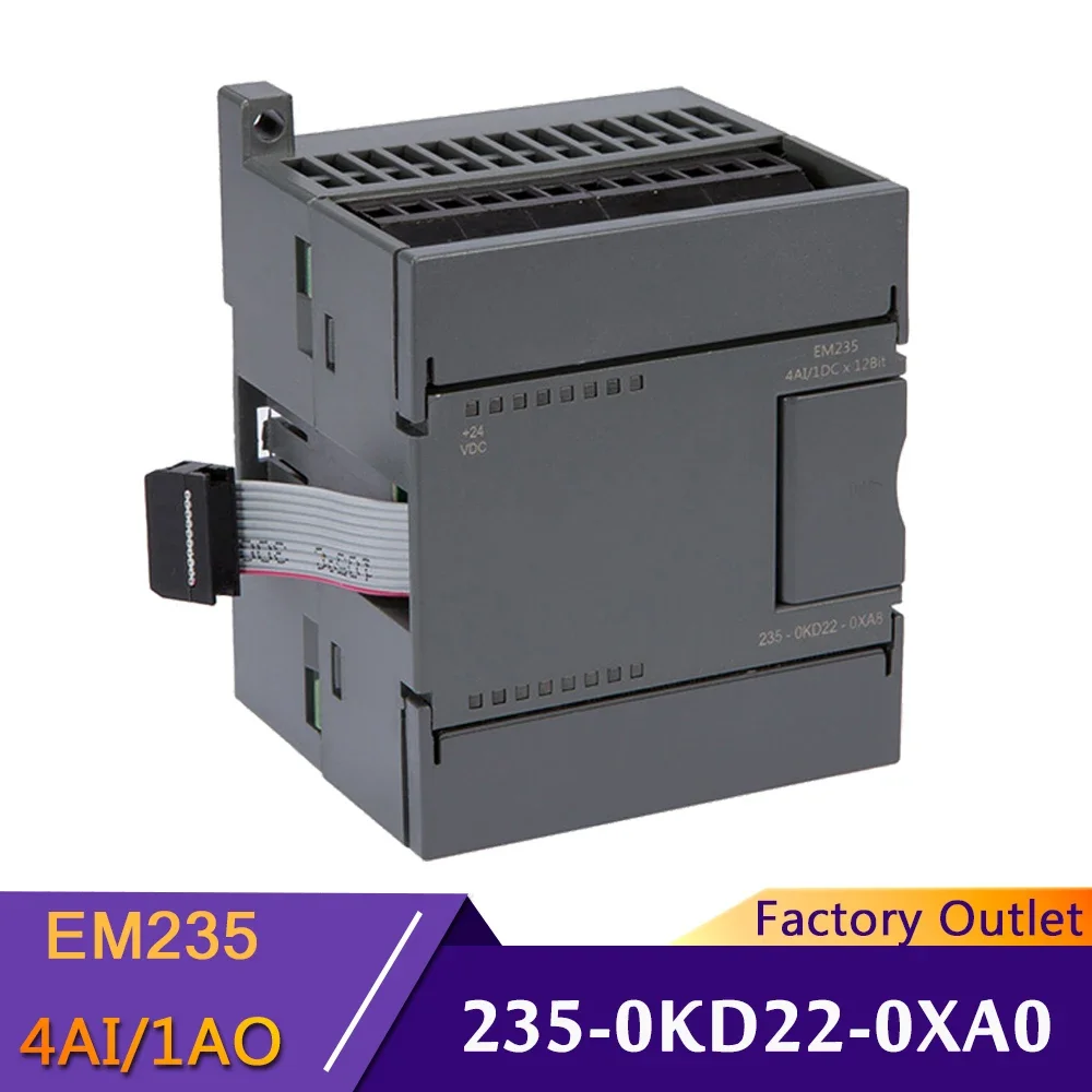 Amsamotion 6ES7 235-0KD22-0XA8 Analog Extension I/O Module For Siemens S7-200 PLC EM235 Analog Input Output AMX-200 PLC