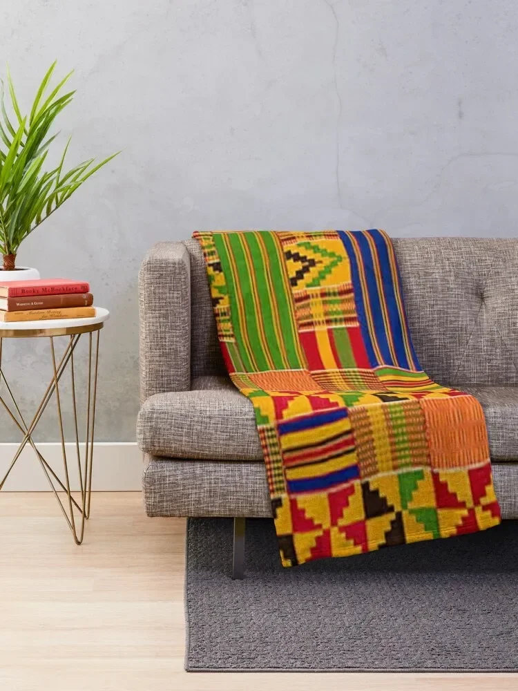 Kente Africa design Throw Blanket Summer Beddings Luxury Quilt Blankets