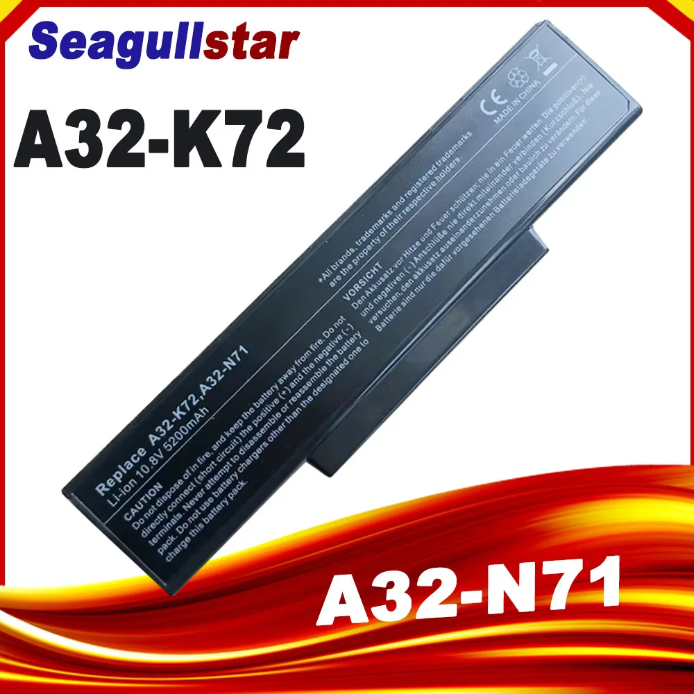Batéria pre Asus A72, K72, K73, N71, N72, N73, X77 sarie - 4400 mAh