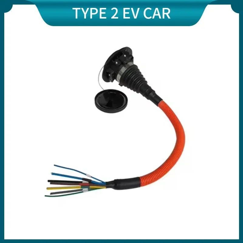 EVONIC EV AC Car Socket 16A 32A 7KW 22KW 250V-380V IEC 62196 Type 2 1 Phase 3 Phases with 0.5m Cable