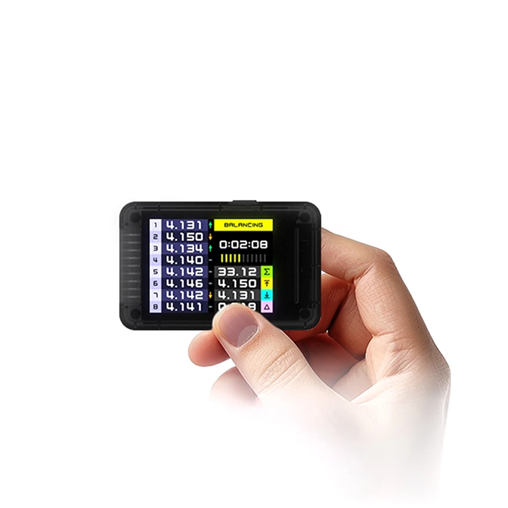 ISDT BL8 Smart Battery Monitor Wide-View Angle Color Screen Compatible with Multi-Platform App Control Supports 2S-8S Batteries