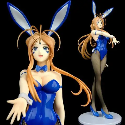 42cm My Goddess Belldandy Bunny Girl Anime Girl 1/4 Figure Model Statue Boys Collection Desktop Decoration Ornament Toy Gift