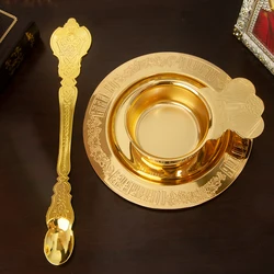 HTISOK Russian Church Orthodox Holy Oil Ritual Supplies Gold Plated Metal Utensils Prayer Church Ritual Supplies