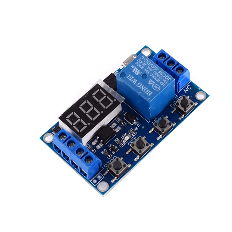 DC 6-30V Support Micro-USB 5V LED Display Automation Cycle Delay Timer Control Off Switch Delay Time Relay 6V 9V 12V 24V