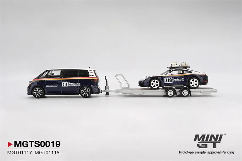 

(Предзаказ) MINI GT 1:64 Dakar # 718 / ИД. Buzz Centrum Gelderland Roughroads Set Литая под давлением модель коллекционной машины