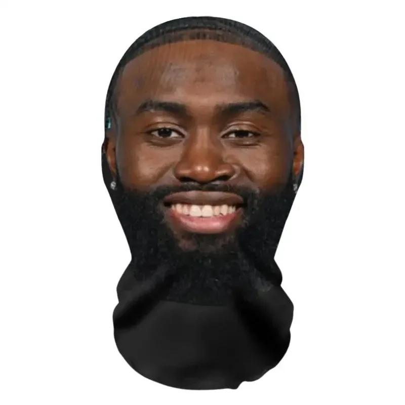 2個/面白い3Dプリントフルフェイスマスク - ロールプレイコスチューム＆コスプレ小道具（ハロウィン、パーティー、ギャグギフト用）- バラクラバヘッドドレス