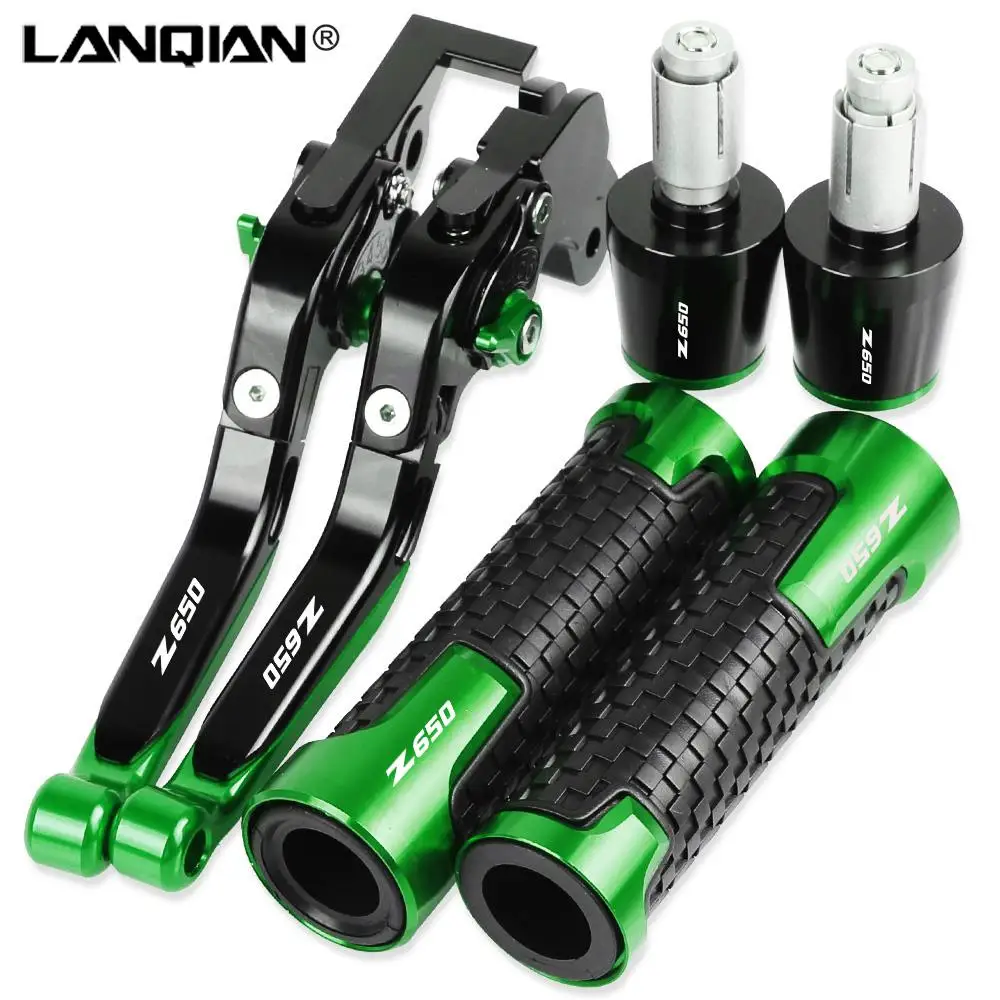

For KAWASAKI Z650 2016 2017 2018 2019 2020 2021 Motorcycle Brake Clutch Levers Non-slip Handlebar Handle Hand Grips Bar Ends