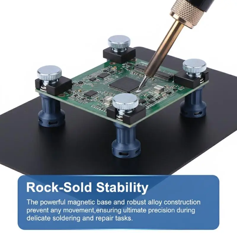 Magnetic Pin PCB Holder Fixture Stable Soldering Platform for Electronic Circuit Board Repair DIY Assembly Workbench