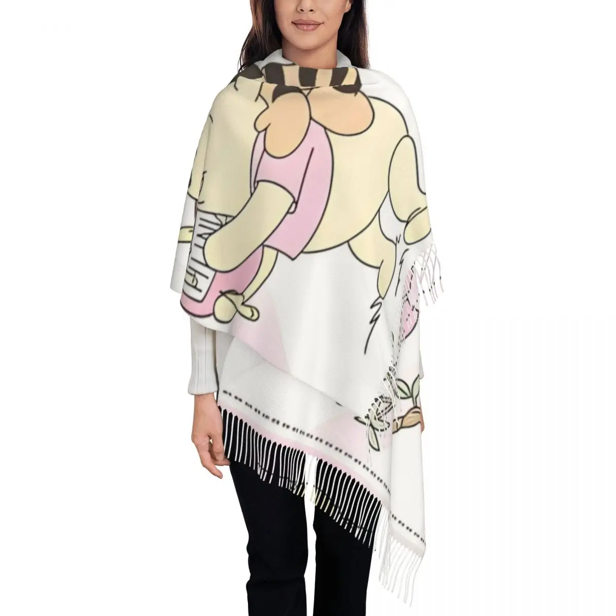 Sciarpa Winnie The Pooh & Friends per donna, scialli e scialli Pashmina invernali e autunnali, grande sciarpa da donna