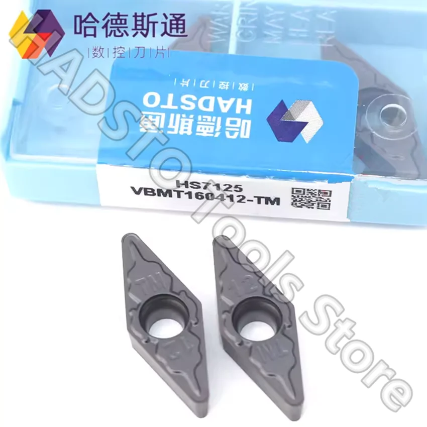 

10pcs VBMT160412-TM HS7125 VBMT160412-TM HADSTO CNC carbide inserts Turning inserts For Steel, Stainless steel, Cast iron P M K