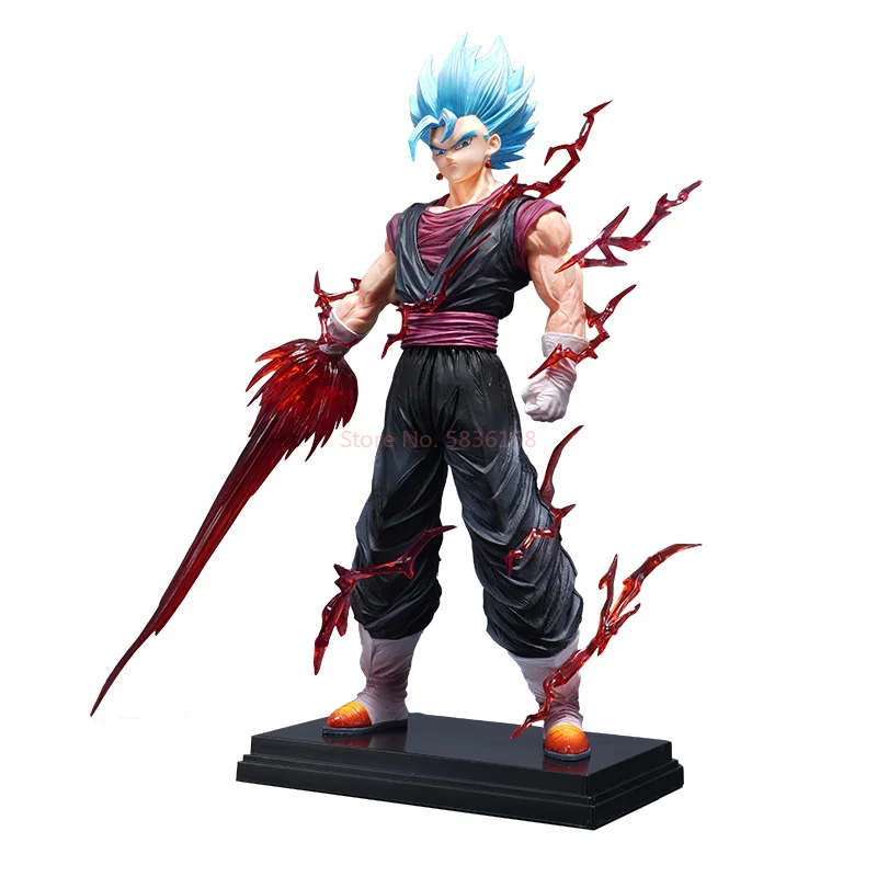 32cm 드래곤 볼 Vegetto 애니메이션 피겨 모델 팔 교체 Vegetto Super Saiyan 4 입상 동상 컬렉션 모델 장난감 선물