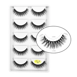 Flash girl The most popular 3DH series 10 Styles 3D faux mink lashes silk eyelashes natural model private label packaging
