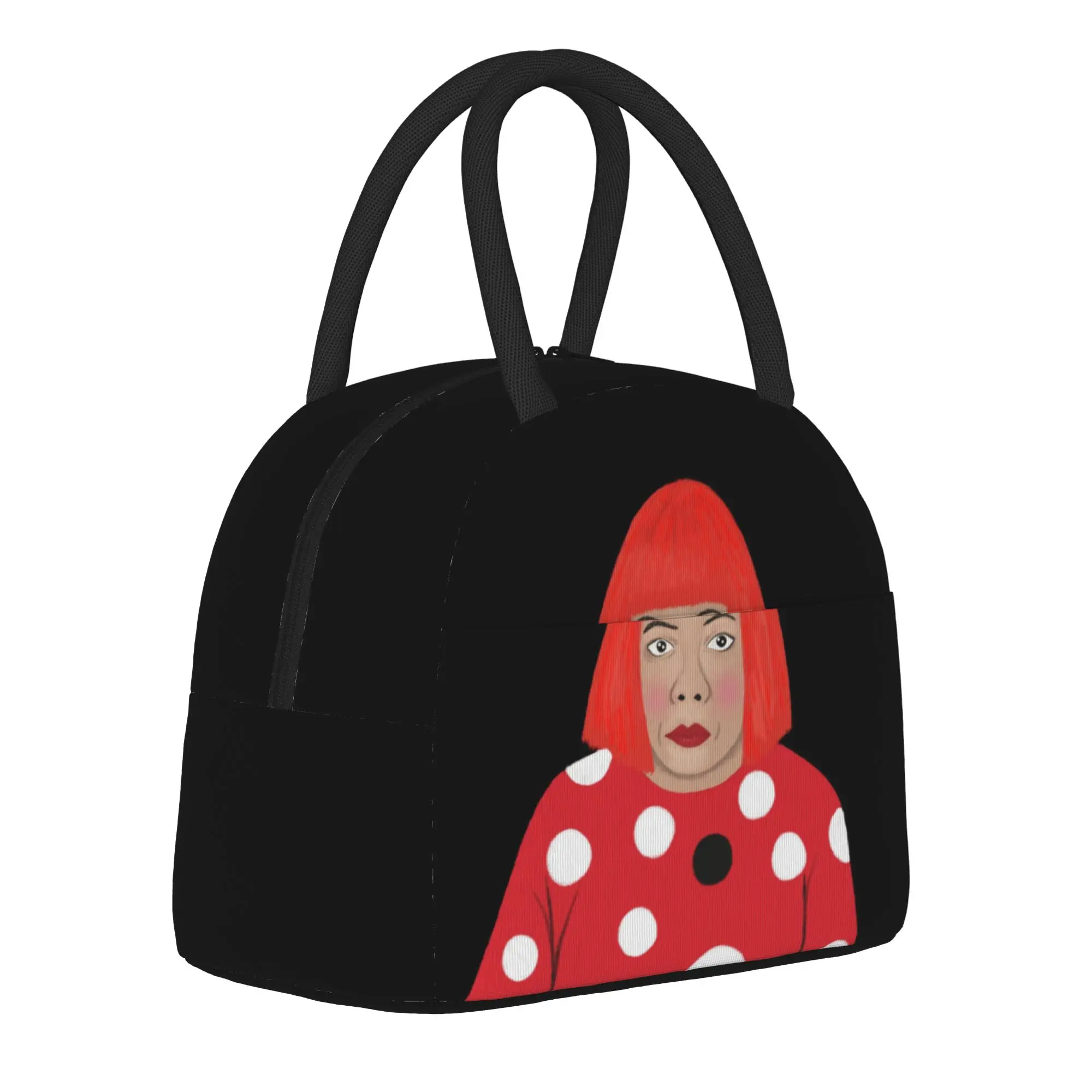 Yayoi Kusama  Insulated Lunch Bag Cooler Bag Reusable,Lunch Container  Pumpkin Polka Leakproof Tote Lunch Box Food Bag