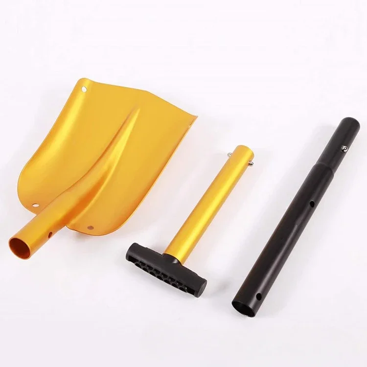 Multifunctional Aluminum Alloy Snow Removal Shovel, Extendable Aluminum Shovel for Mountaineering and Camping, Outdoor Tools