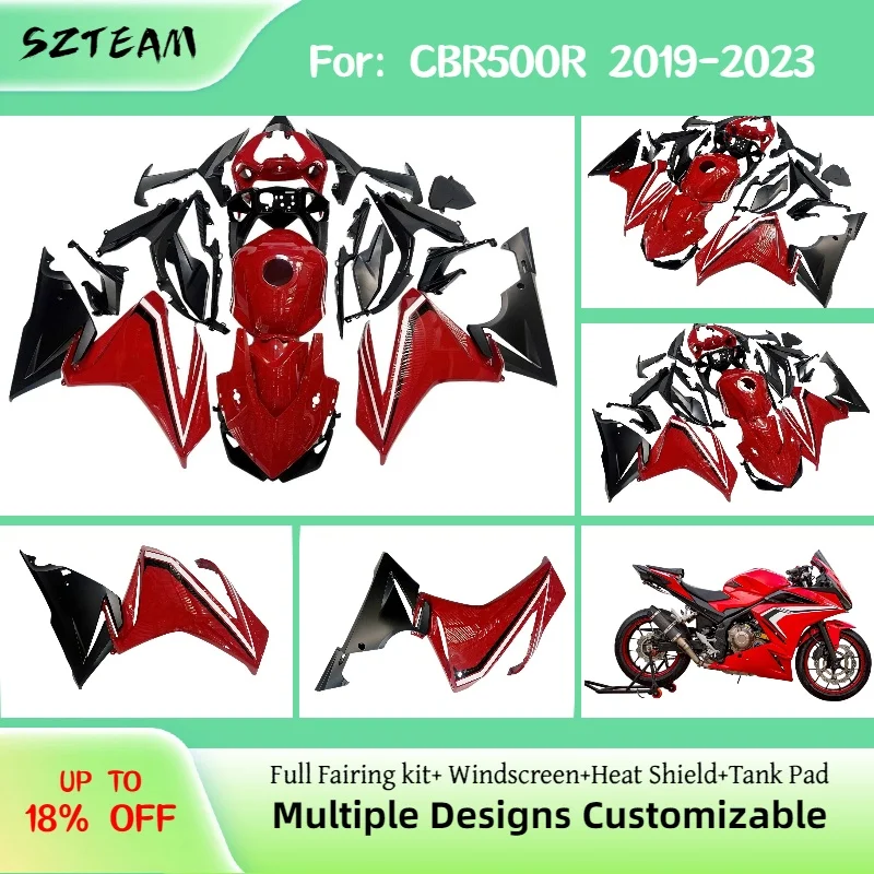 

For HONDA CBR 500R 2019-2023 Bodywork Fairing Kit CBR500R 19-23 Injection Molded Motorcycle Fairings
