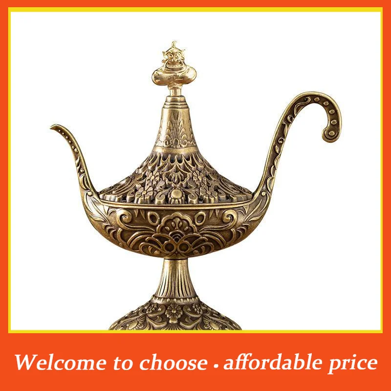 #Incense Holder Stand Golden Alas Divine Lamp Design Durable Iron 1Pcs Incense Burner for Spa Meditation Room Ornament