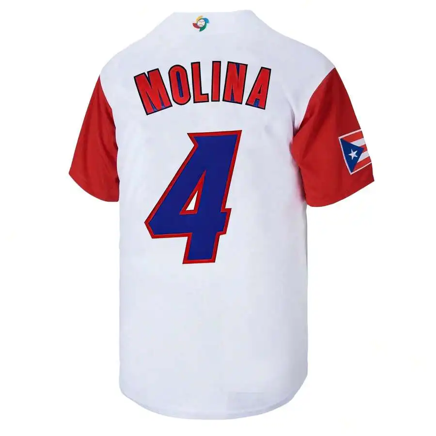 Puerto Rico Yadier Molina Baseball Jersey for All