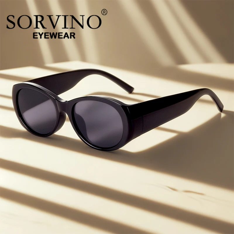 

SORVINO Retro Vintage Oval Sunglasses For Women Travel Shades Oversized Sun Glasses 2025 New UV400 Eyegalsses