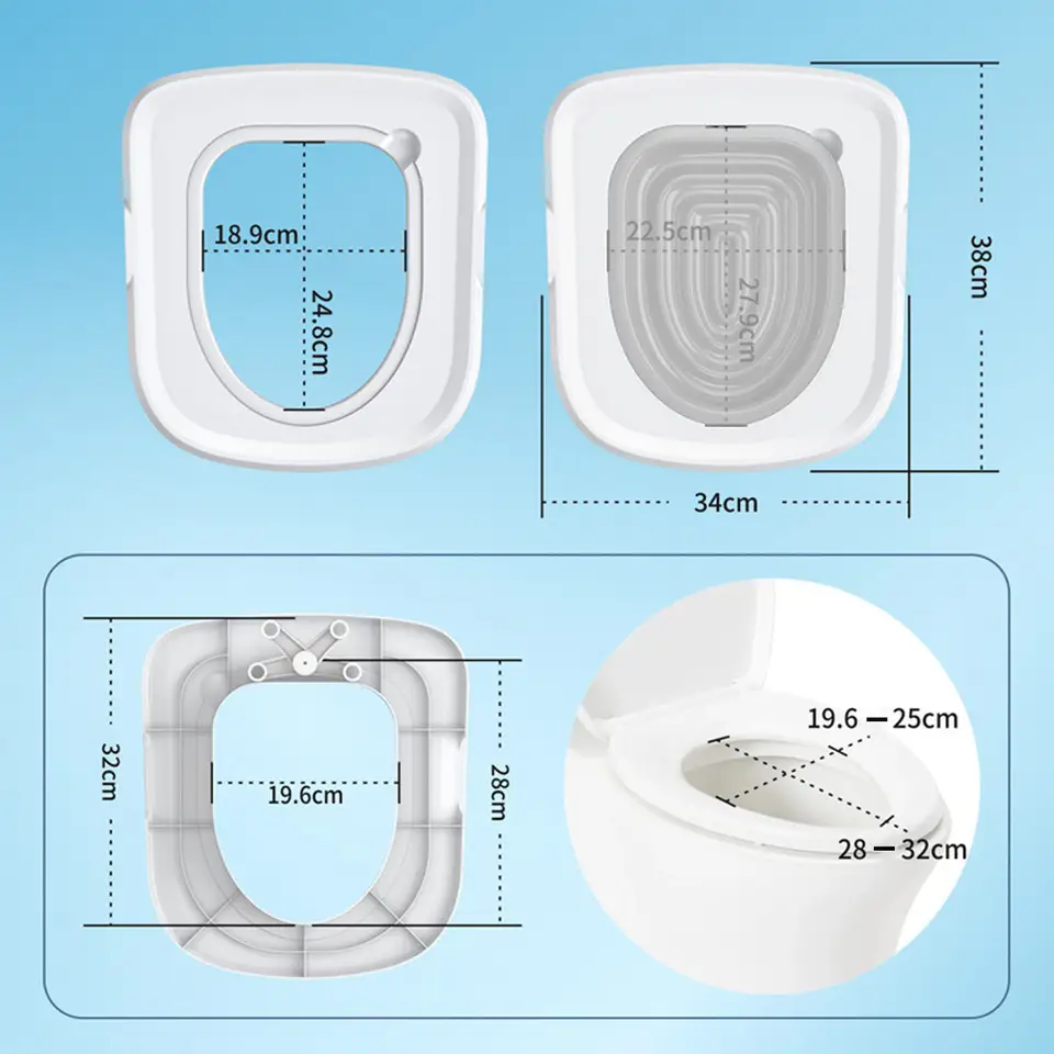 Universal Cat Toilet Training Aid Reusable Cat Toilet Trainer Pet Cleaning Supplies - 5