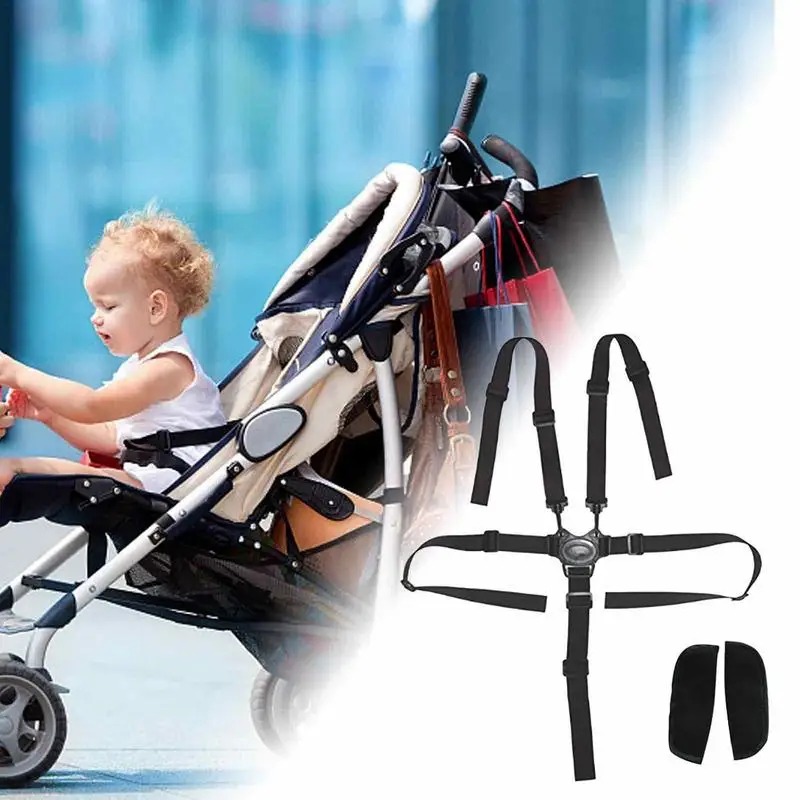 Fivepoint Kind Sicherheit Gürtel Baby Kinderwagen Esszimmer Stuhl Schutz Gürtel Baby Dreirad Riemen Kinderwagen Sicherheit Sitz Zubehör