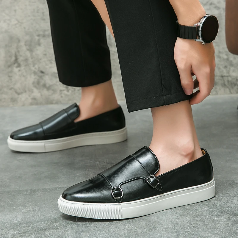 

Men Big Size Shoes Summer Breathable Casual Genuine Leather Shoes Men Dress Wedding Loafers Men's Moccasins Tenis Masculino