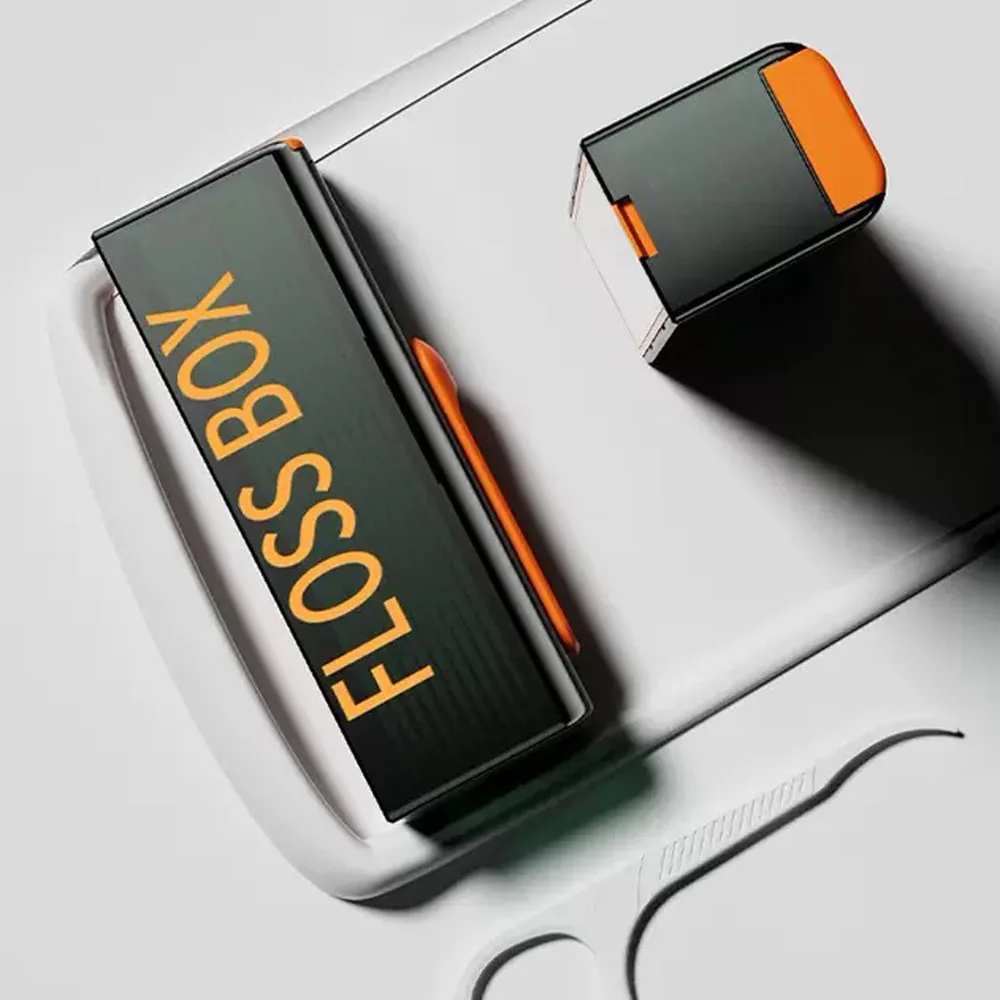 Zahnseidebox mit Spiegel – automatischer Pop-up-tragbarer Zahnseide-Stick – tragbarer hochwertiger Zahnstocherdraht für den Haushalt – Detail 10