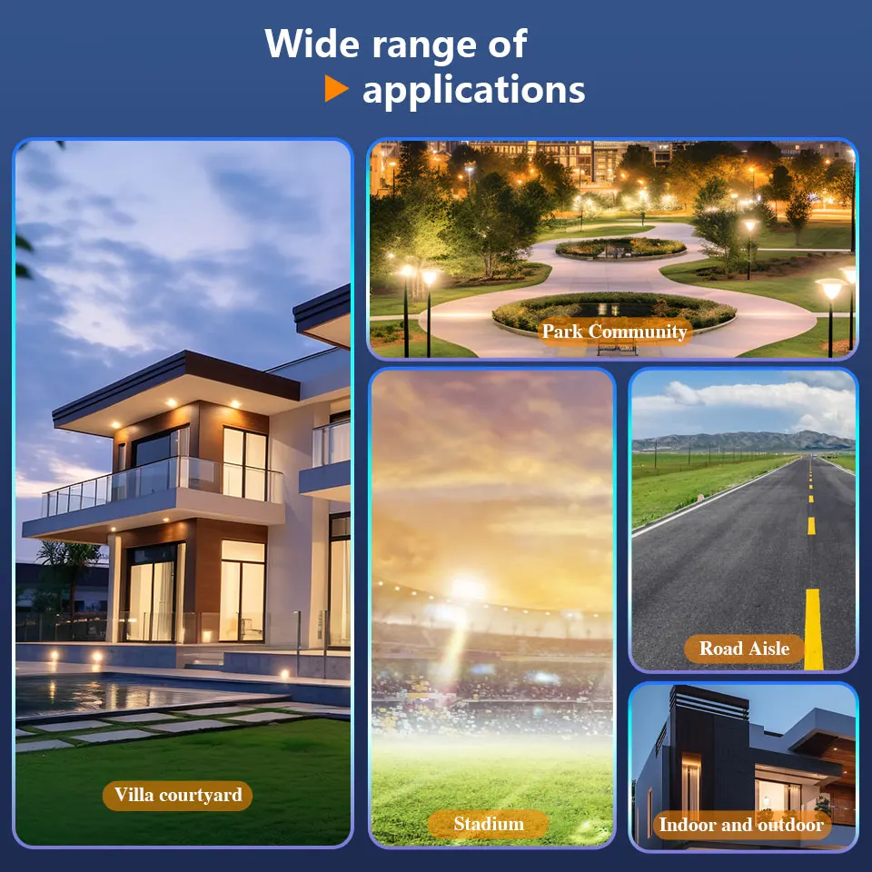 Applique Murale Solaire à LED pour Cour, Projecteurs Imperméables, Télécommande, pour Clôture de Jardin