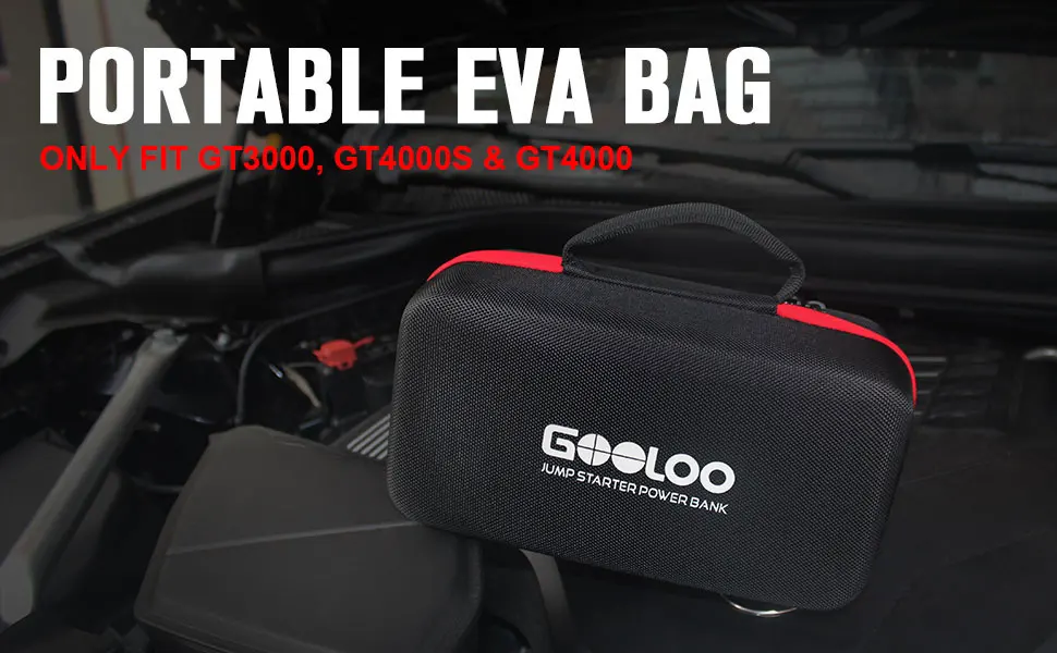 Für GOOLOO GT4000 GT3000 GE1200 GP4000 PLUS Starthilfegerät EVA-Aufbewahrungsbox Tragbare Schwarze Powerbank-Aufbewahrungstasche – Detail 3