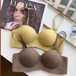 Women Push Up Bra 32-38 A B Cup Top Ladies Wireless Bralette 5 Solid Color Girls Seamless Underwear Female Lingerie 2024