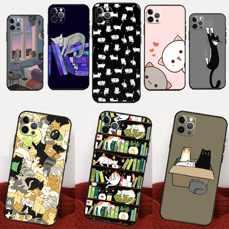 

Cartoon Cute Cats Case For Realme 14 10 11 12 13 Pro Plus GT7 Pro GT6 C55 C51 C53 C35 C33 C61 C65 C67 C71 C75
