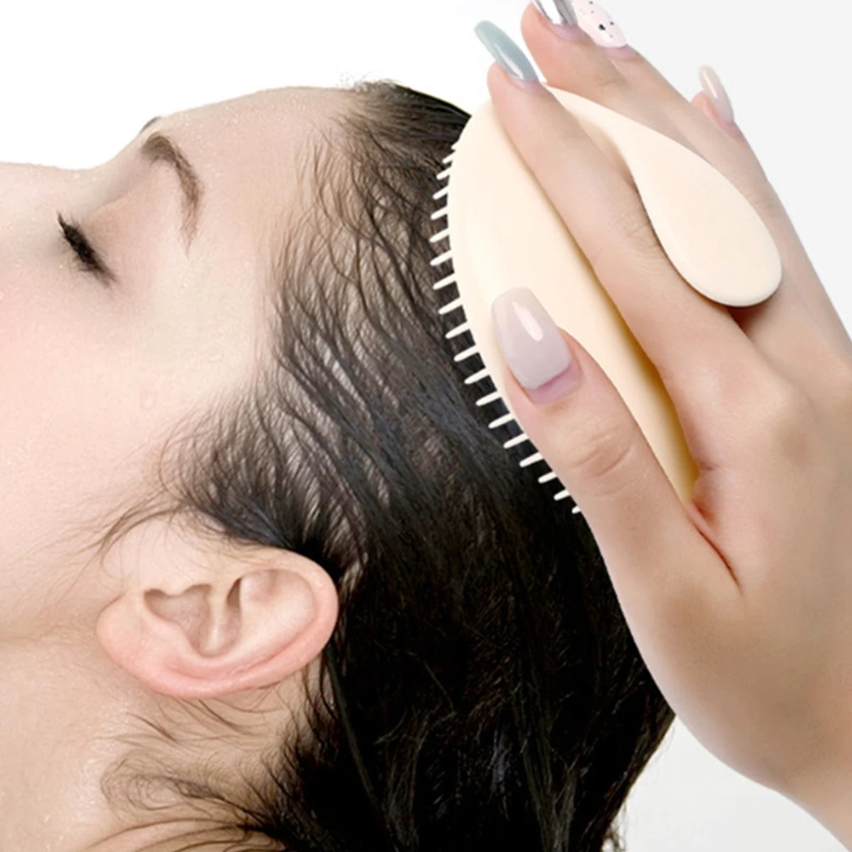 Soft Scalp Massage Brush Remove Dandruff Wet and Dry Hair Washing Comb Portable for Scalp Care Shower Brush Расческа Для Волос ﻿