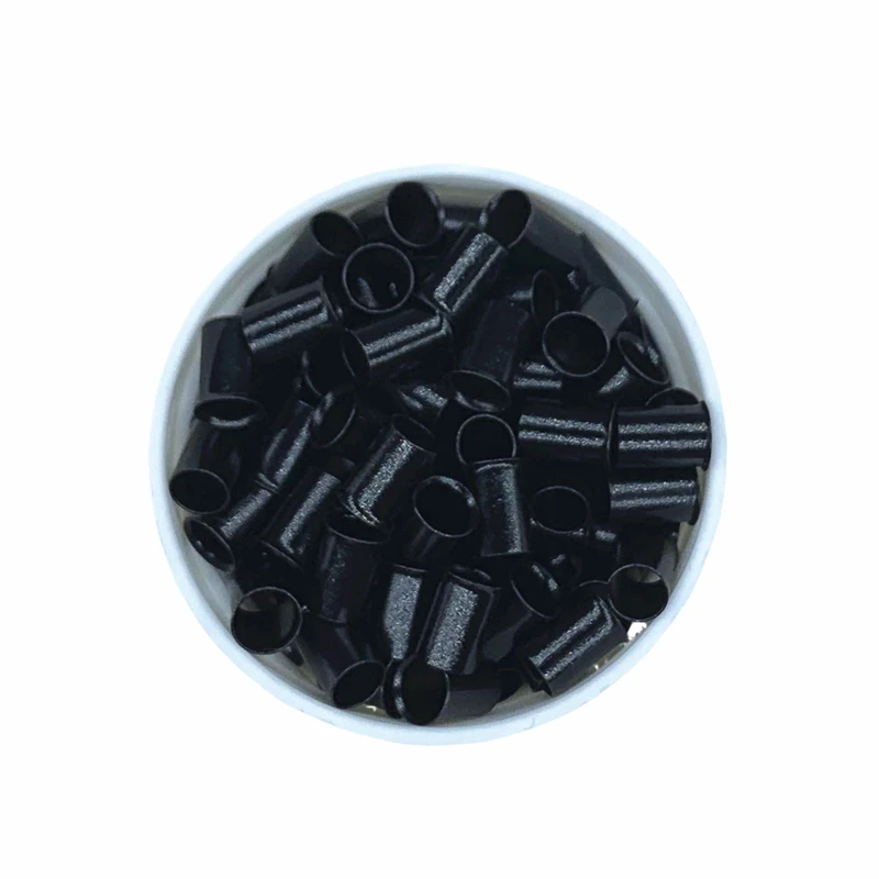 4060mm 500pcs Long Euro Lock Flared Flaring Micro Copper Tube Rings Beads Links Human Hair Extensions tools