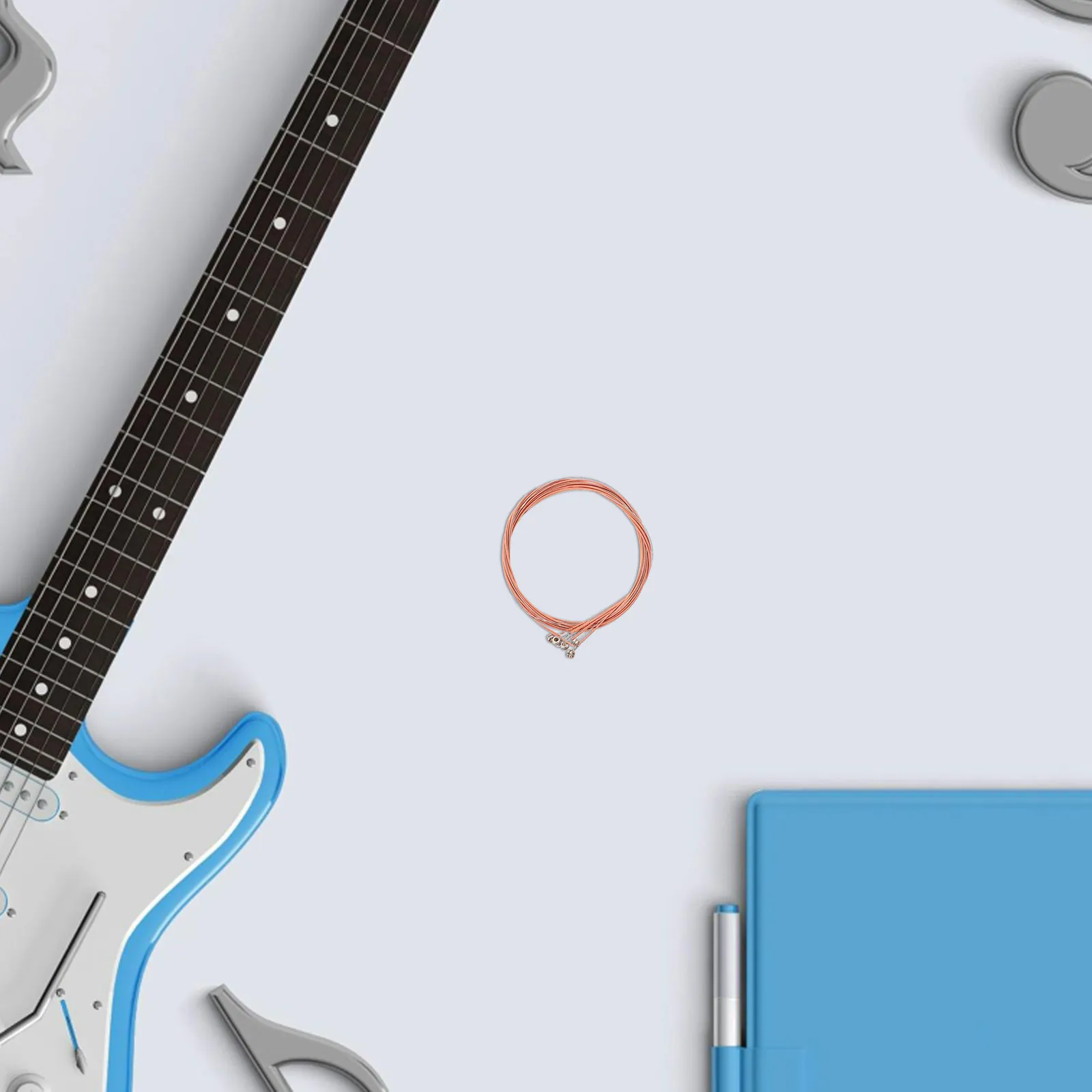 

5 комплектов стальных струн для акустической гитары, сменные струны для фолк-гитары, для практики и выступлений, с насыщенным мелодичным звучанием, красная медь