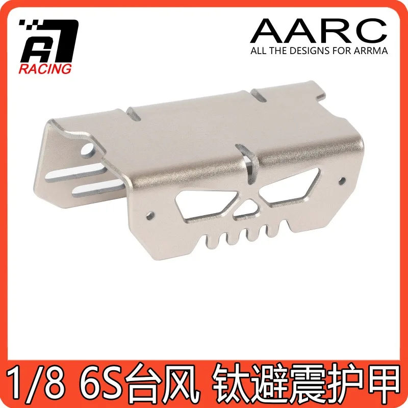 Titanium Shock Armor for Arrma Typhon 1/8 RC Buggy Split Shock Tower for Typhon TLR Metal Upgrade Hop-Up Accessories Parts