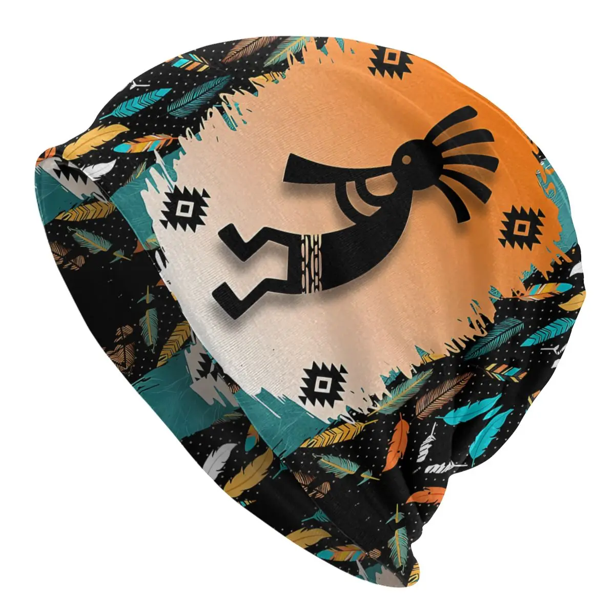 Kokopelli Tribal Symbol Thin Skullies Beanies Outdoor Caps For Men Women Ski Caps Bonnet Hats