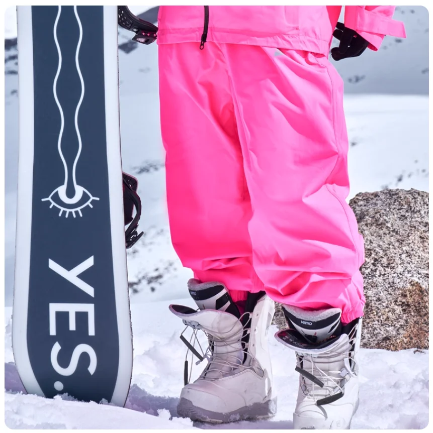 APVCX 2025 Unisex 3L HardShell Skihose, wasserdicht, winddicht, Thermo-Snowboardhose mit Fleecefutter für Wintersport