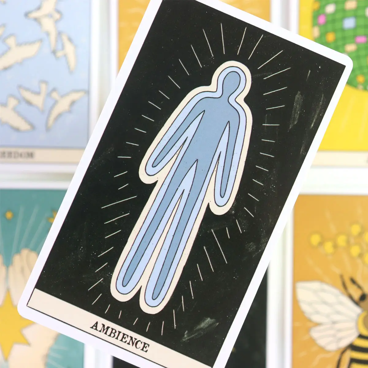 10.3*6 سم سطح السفينة الروحية الساحرة الحديثة، 60 قطعة بطاقات أوراكل على الطراز الحديث