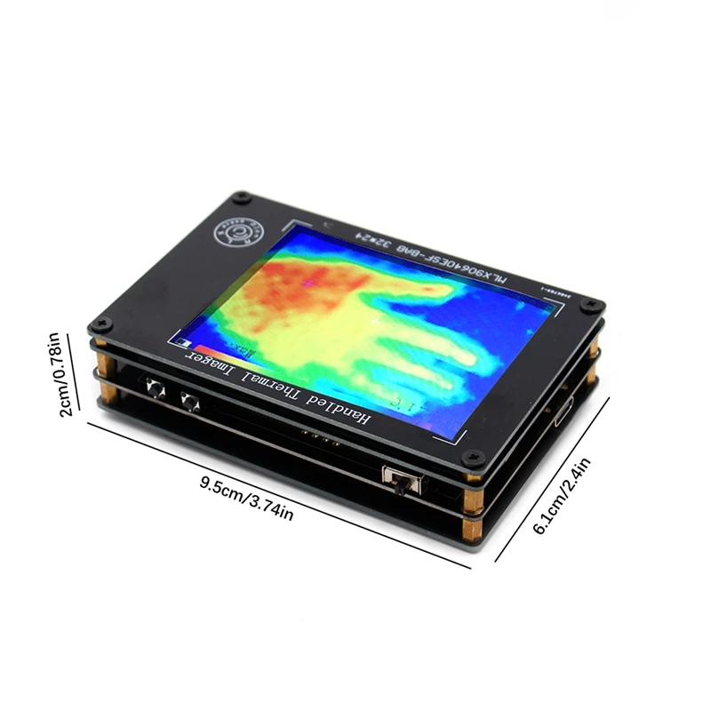 3.2 Inch Digital Infrared Thermal Imager TFT Screen LCD Temperature Sensor IR Thermograph Clear Imaging Camera Built-In Battery