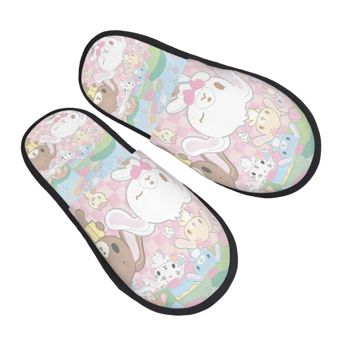 

Пользовательские Sanrio аниме Sugarbunnies тапочки из пены с эффектом памяти женские удобные теплые милые домашние тапочки с героями мультфильмов