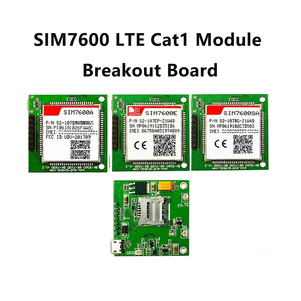 SIMCOM LTE CAT1 Module Breakout Board SIM7600A SIM7600SA Module For North America AT&T New Zealand Australia South America