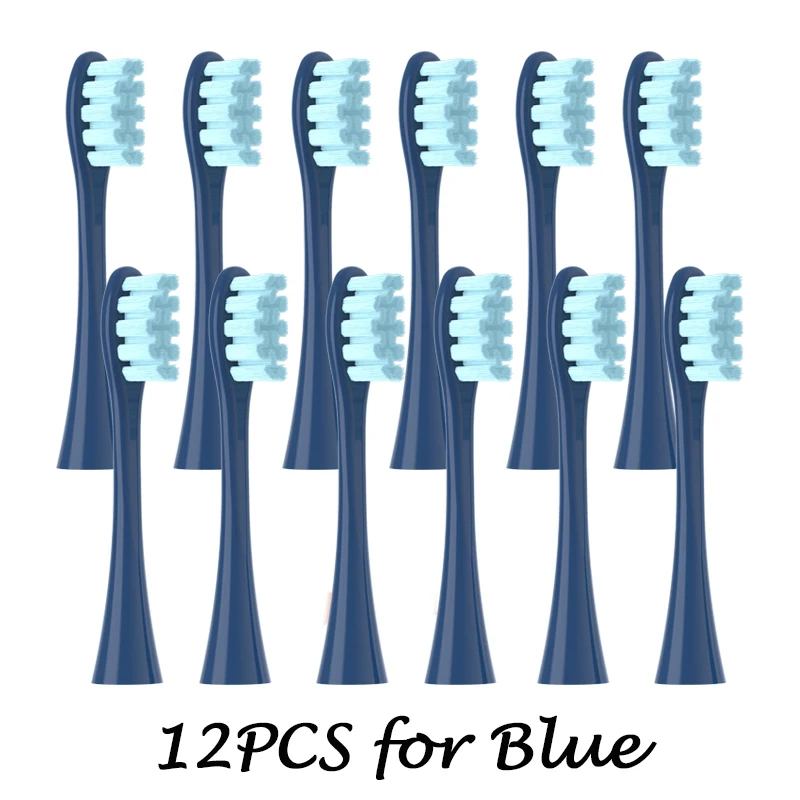 4/8/12PCS Weiche Ersatz Köpfe Für Oclean X/ X PRO/ Z1/ F1 blau DuPont Pinsel Sonic Vakuum Düsen Elektrische Zahnbürste Borsten – Detail 3